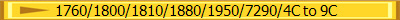  1760/1800/1810/1880/1950/7290/4C to 9C